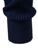 Long Sleeved Knitted Stripe Jacquard Polo Shirt & Slim Fit Tapered Trousers