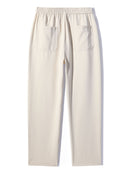 Relax Fit Long Sleeve 2 In 1 Waffle T-Shirt & Single Pleat Drawstring Straight Leg Pants