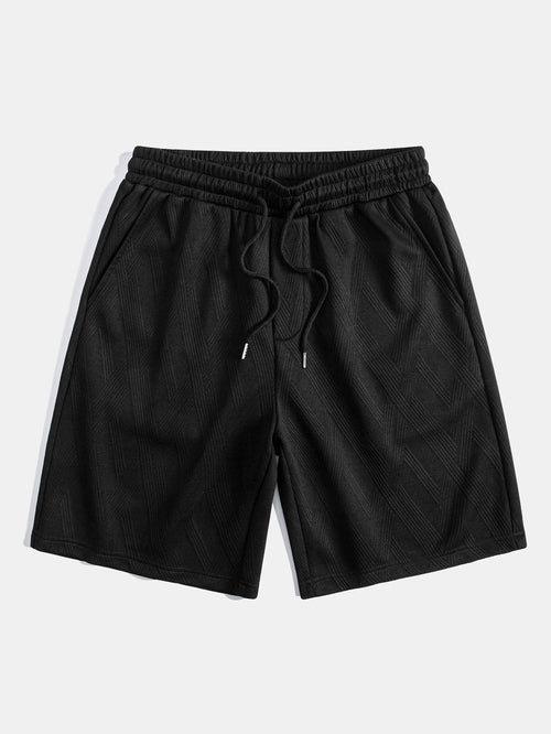 Relax Fit Diamond Jacquard T-Shirt & Diamond Jacquard Shorts