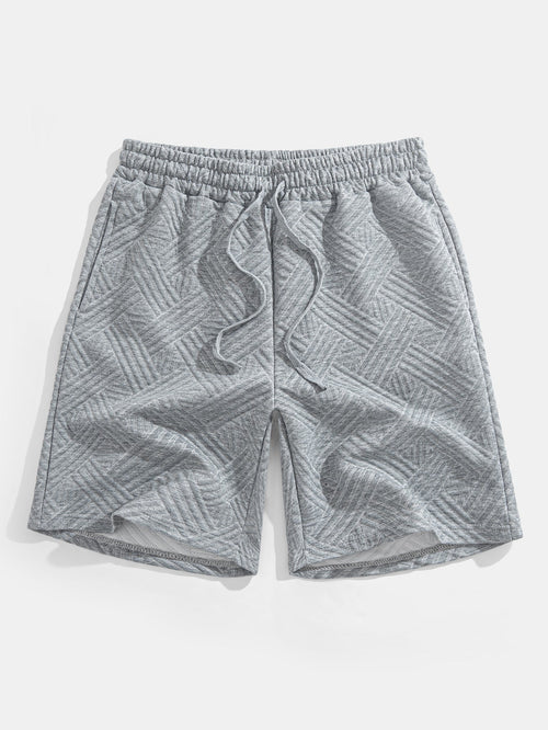 Striped Jacquard T-Shirt & Shorts Set