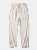 Long Sleeved Knitted Waffle Polo Shirt & Drawstring Knitted Waffle Pants