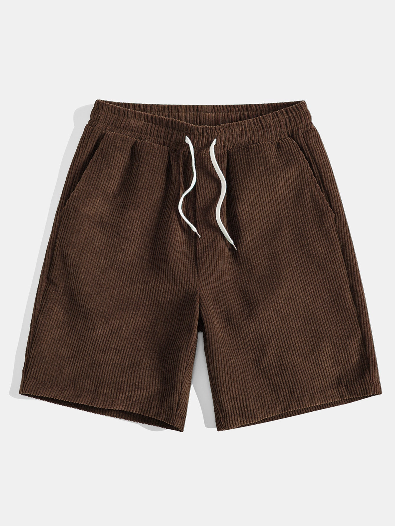 Monaco Slogan Print Drop Shoulder Oversize T-Shirt & Drawstring Corduroy Shorts