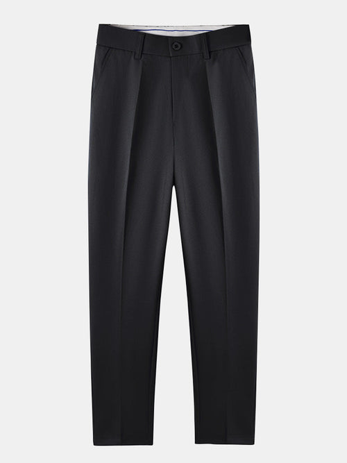 Geometric Jacquard Knitted Polo Shirt & Slim Fit Tapered Trousers