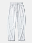 Geometric Striped Jacquard Button Up Shirt & Crinkle Textured Straight Leg Pants