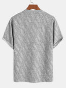 Relax Fit Diamond Jacquard T-Shirt & Diamond Jacquard Shorts