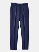 Long Sleeve Stripe Button Up Shirt & Slim Fit Tapered Trousers