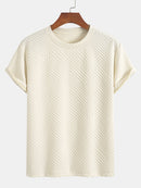 Striped Jacquard T-Shirt & Shorts Set