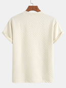 Striped Jacquard T-Shirt & Shorts Set