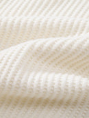 Long Sleeved Knitted Waffle Polo Shirt & Drawstring Knitted Waffle Pants