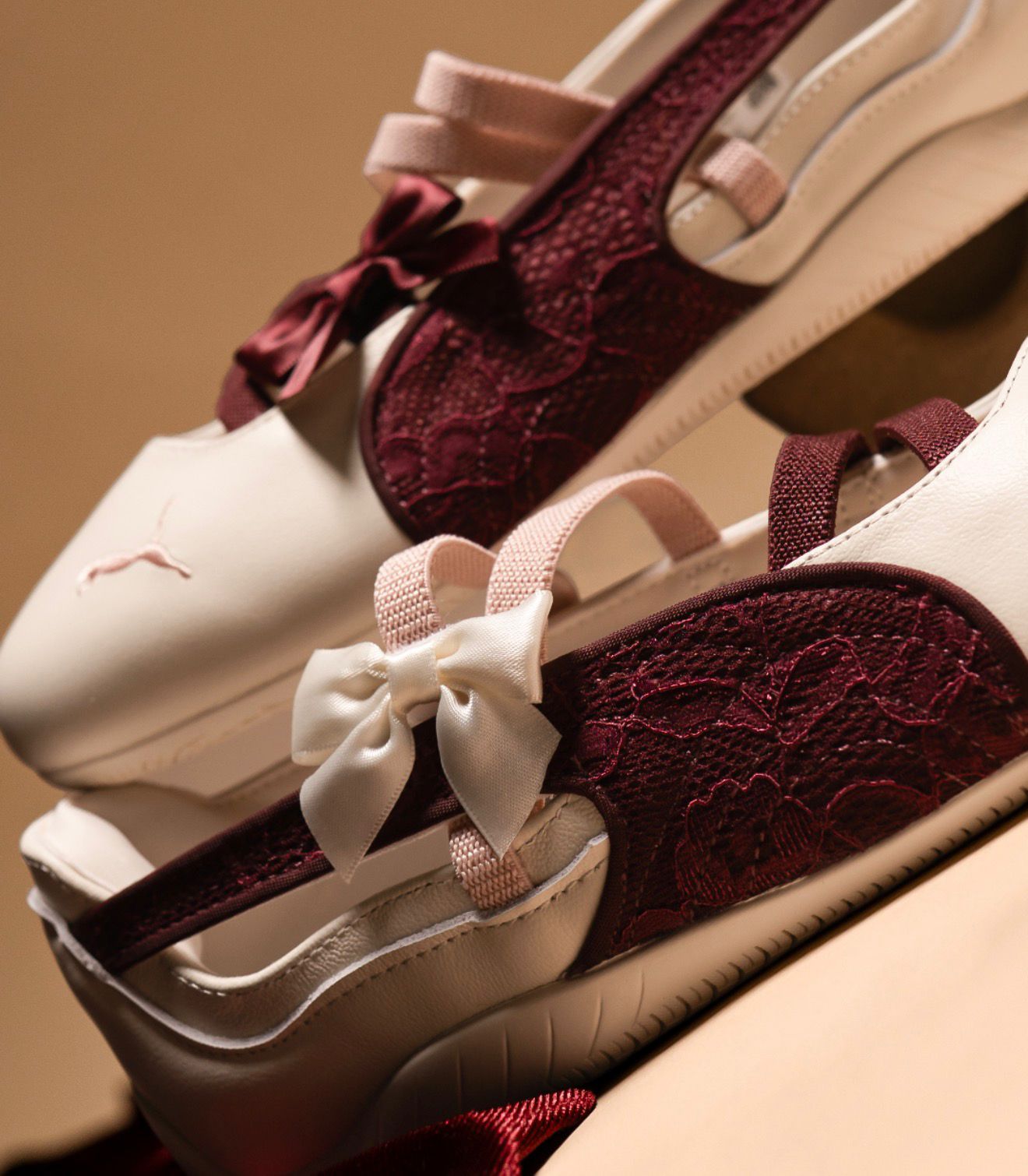 Puma Ballet Lace  "Cream & Wine"