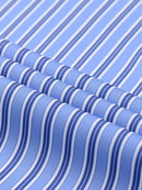 Long Sleeve Stripe Button Up Shirt & Slim Fit Tapered Trousers