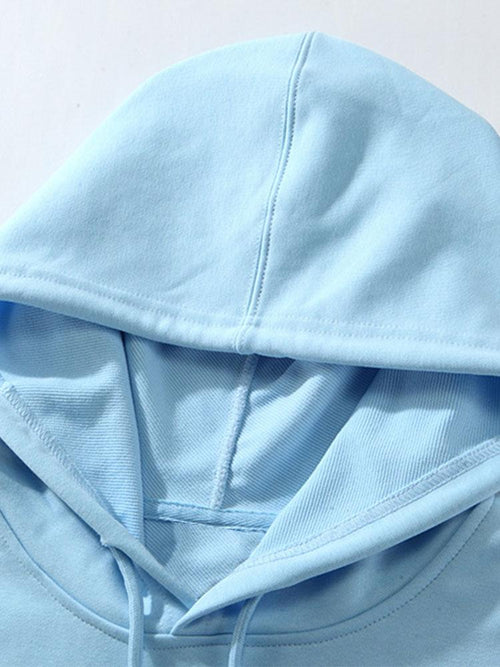 Paris Print Cotton Blend Hoodie & Jogger Pants
