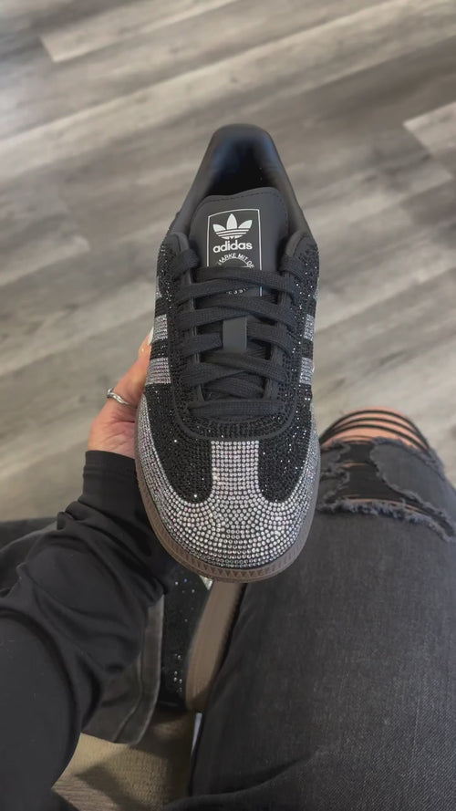 Adidas Samba OG "Black Rhinestone Silver"